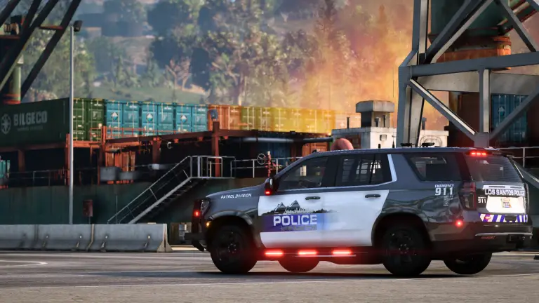 Police and fire working a scene
