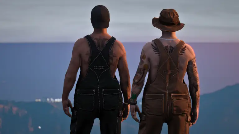 Two friends walking the shoreline