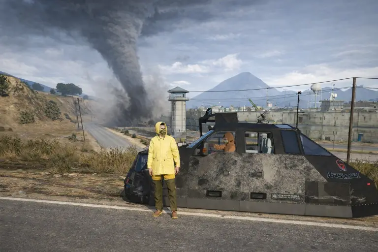Tornado bearing down on town